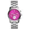 Michael Kors MK6160 Runway Women's Pink Dial Chronograph Stainless Steel Bracelet Watch