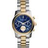 Michael Kors MK6165 Runway Women's Blue Dial Silver Stainless-Steel Quartz Watch