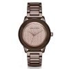 Michael Kors MK6245 Kinley Women's Brown Dial Pave Crystals Stainless Steel Quartz Watch