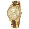 Michael Kors MK6322 Ritz Ladies Gold Plated Stainless Steel Chronograph Watch