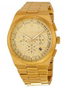 Michael Kors MK8404 Channing Gents Gold Plated Stainless Steel Chronograph Watch