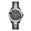Guess U0231L6 Blue Ladies Rose Gold Plated Watch