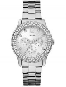 Guess Dazzler Silver Womens' W0335L1 Steel Crystal Watch-0