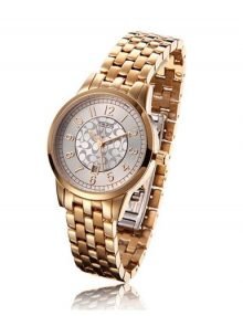 Coach 14000038 Classic Ladies Gold Plated Stainless Steel Round Watch