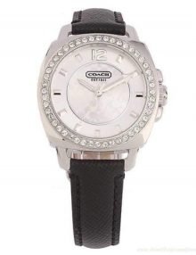 Coach 1412205 Boyfriend Ladies Stainless Steel Square Watch