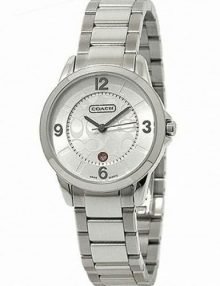 Coach 14501185 Classic Silver Ladies signature Watch