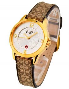 Coach 14501253 Classic Ladies Gold Plated Stainless Steel Round Watch