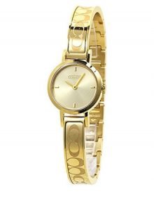 Coach 14501439 Studio Ladies Gold Plated Stainless Steel Round Watch