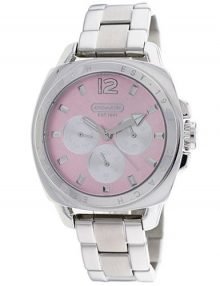 Coach 14501441 Boyfriend Ladies Stainless Steel Square Watch