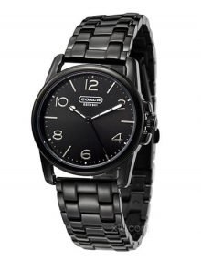 Coach 14501836 Sydney Ladies Stainless Steel Women Black Bracelet Round Watch