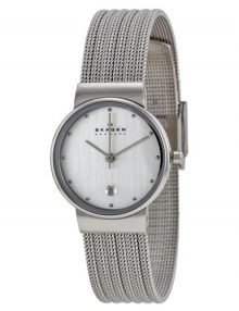 Skagen 355SSS1 Ancher Ladies Stainless Steel Round Watch