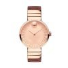 Movado 3680013 Edge Ladies Rose Gold Plated Round Watch