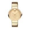 Movado 3680014 Edge Ladies Gold Plated Stainless Steel Round Watch