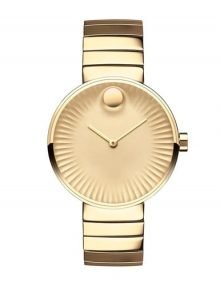Movado 3680014 Edge Ladies Gold Plated Stainless Steel Round Watch
