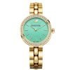 Swarovski 5182212 Daytime Green Ladies Gold Bracelet Watch