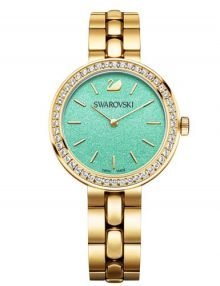 Swarovski 5182212 Daytime Green Ladies Gold Bracelet Watch