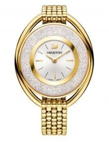 Swarovski 5200339 Crystalline Ladies Gold Plated Stainless Steel Oval Watch