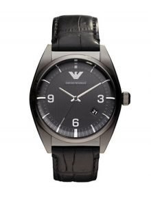 Emporio Armani AR0368 Classic Gents Black Ion Plated Watch