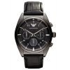 Emporio Armani AR0393 Classic Gents Black Ion Plated Chronograph Watch
