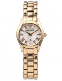 Emporio Armani AR0699 Classic Ladies Gold Plated Stainless Steel Watch