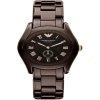 Emporio Armani AR1448 Ceramica Ladies Brown Ceramic Watch