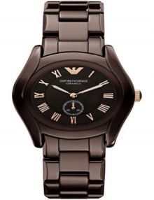 Emporio Armani AR1448 Ceramica Ladies Brown Ceramic Watch