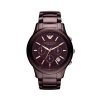 Emporio Armani AR1454 Ceramica Gents Brown Ceramic Chronograph Watch