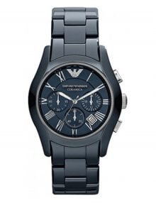 Emporio Armani AR1469 Ceramica Unisex Blue Ceramic Chronograph Watch