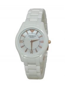 Emporio Armani AR1473 Ceramica Ladies White Ceramic Watch