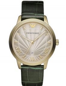 Emporio Armani AR1718 Retro Gents Gold Plated Stainless Steel Watch