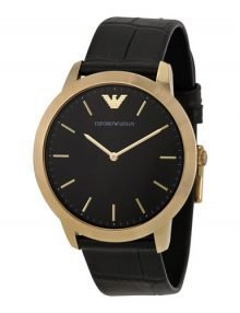 Emporio Armani AR1742 Retro Gents Gold Plated Stainless Steel Watch