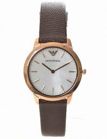 Emporio Armani AR1748 Retro Ladies Rose Gold Plated Watch