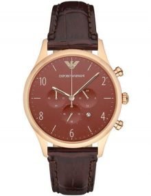 Emporio Armani AR1890 Classic Gents Rose Gold Plated Chronograph Watch