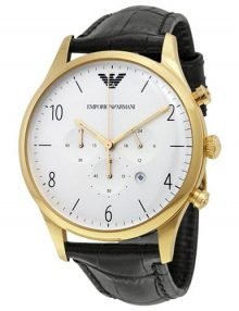 Emporio Armani AR1892 Classic Gents Gold Plated Stainless Steel Chronograph Watch