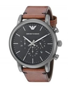 Emporio Armani AR1919 Dress Gents Black Ion Plated Chronograph Watch