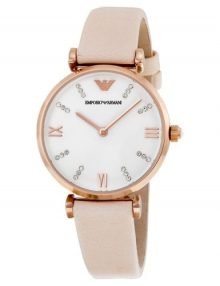 Emporio Armani AR1927 Classic Ladies Rose Gold Plated Round Watch