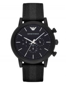Emporio Armani AR1948 Dress Gents Black Ion Plated Chronograph Watch