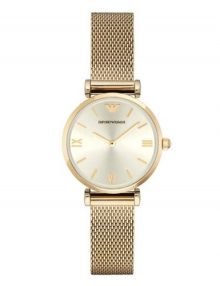 Emporio Armani AR1957 Retro Ladies Gold Plated Stainless Steel Watch