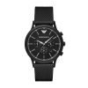 Emporio Armani AR2498 Dress Gents Black Ion Plated Cronograph Watch