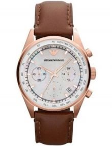 Emporio Armani AR5996 Sportivo Gents Rose Gold Plated Cronograph Watch