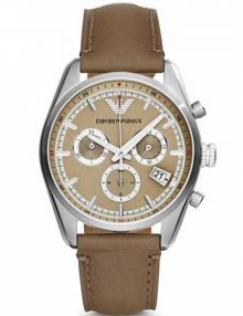 Emporio Armani AR6042 Sportivo Gents Stainless Steel Cronograph Watch