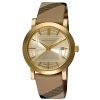 Burberry BU1398 Check Engraved Ladies Stainless Steel Watch