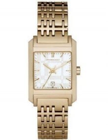 Burberry BU1574 Nova Check Ladies Gold Plated Stainless Steel Watch