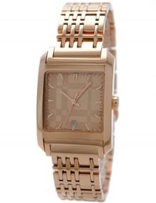Burberry BU1578 Nova Check Ladies Rose Gold Plated Watch
