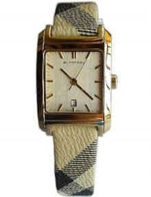 Burberry BU1582 Nova Check Ladies Gold Plated Stainless Steel Watch