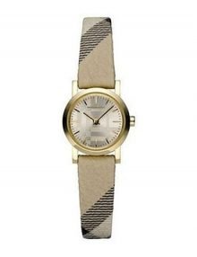 Burberry BU1763 Nova Check Ladies Gold Plated Stainless Steel Watch
