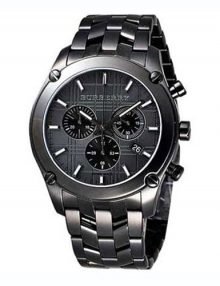 Burberry BU1854 Heritage Gents Black Ion Plated Chronograph Watch
