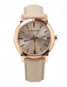 Burberry BU9014 Unisex Rose Gold Plated Watch