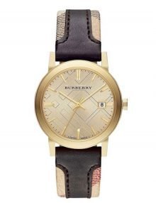 Burberry BU9032 The City Gents Gold Plated Stainless Steel Watch