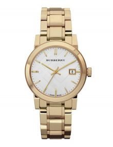 Burberry BU9103 The City Ladies Gold Plated Stainless Steel Watch